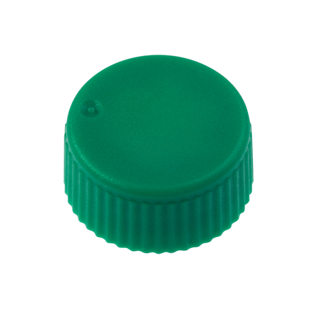 CELLTREAT CAP ONLY, Green Screw Top Micro Tube Cap, O-Ring, Opaque, Non-sterile 230841G